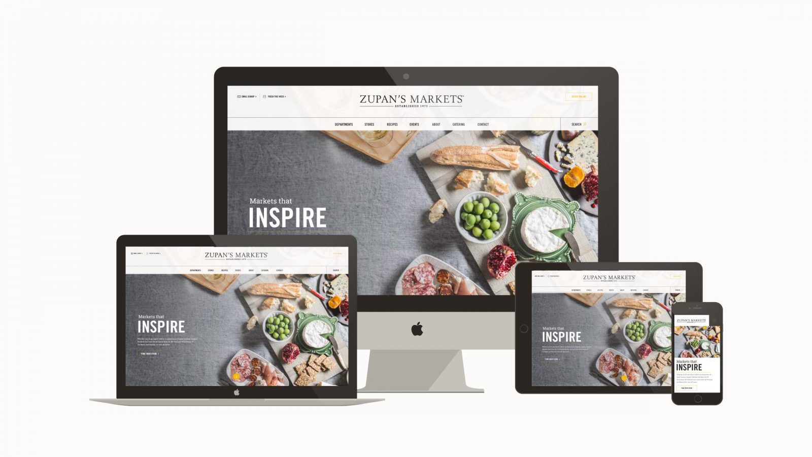 Zupan's Markets responsive website - grocery store website design